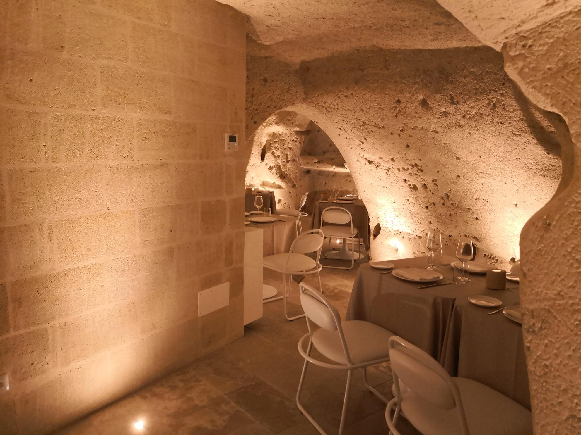 Aquatio Cave Luxury Hotel & Spa Matera Exterior photo The restaurant