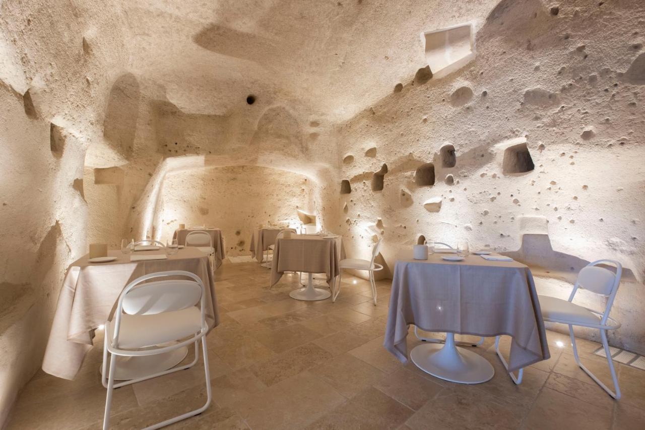 Aquatio Cave Luxury Hotel & Spa Matera Exterior photo Restaurant Sassi
